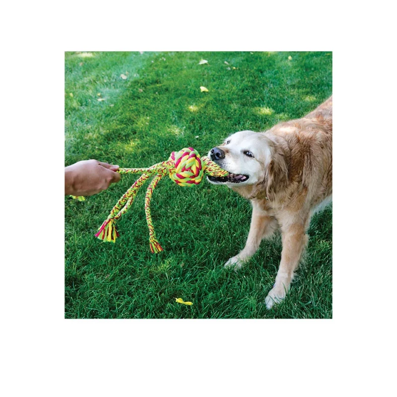 kong-toy-wubba-multiple-colours-knoted-ball