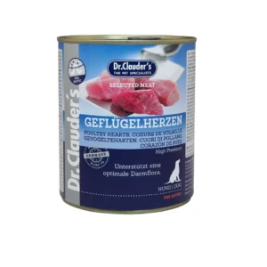 hundenassfutter-dr-clauders-selected-meat-geflugelherzen-6x800-g