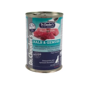 hundenassfutter-dr-clauders-selected-meat-kalb-gemuse-6x400-g