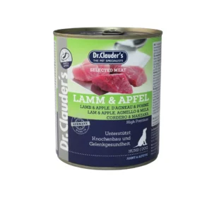 hundenassfutter-dr-clauders-selected-meat-lamm-apfel-6x800-g