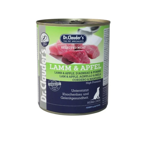 hundenassfutter-dr-clauders-selected-meat-lamm-apfel-6x800-g