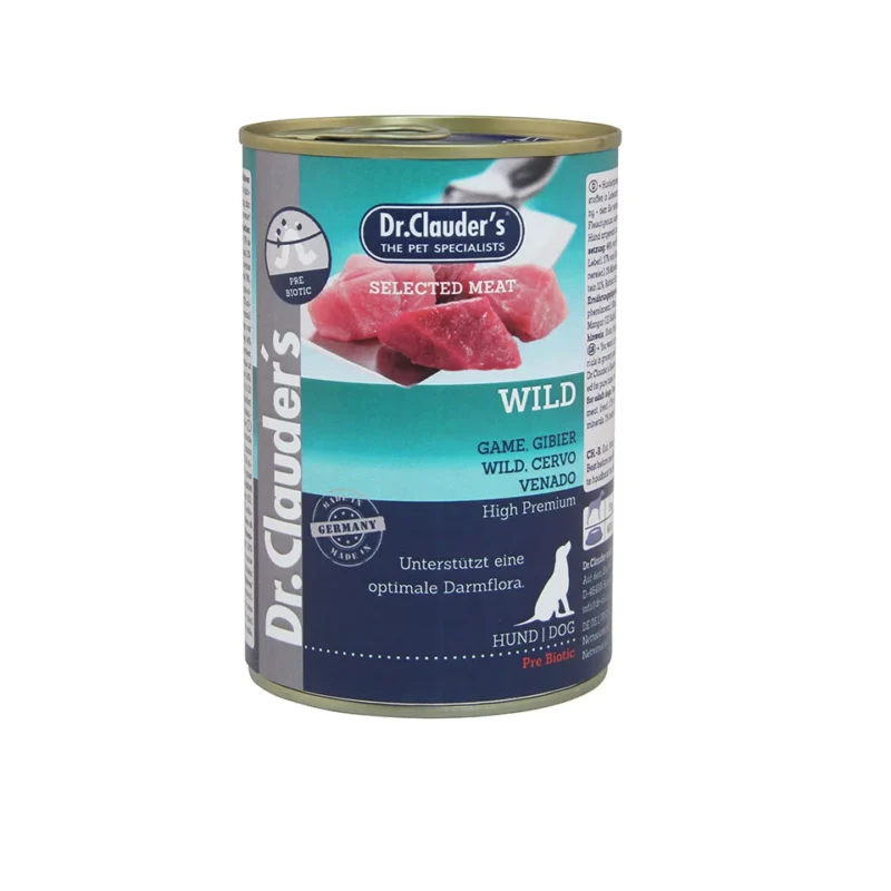 hundenassfutter-dr-clauders-selected-meat-wild-6x400-g
