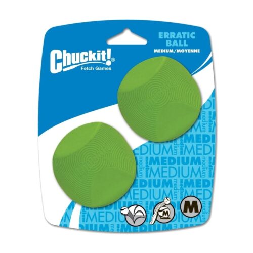 Chuckit! Erratic Ball M (2 pack) Chuckit! Hundespielzeug Erratic Ball M (2er-Pack)