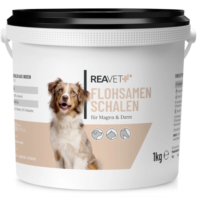 Flohsamenschalen 1kg REAVET Flohsamenschalen 1 kg