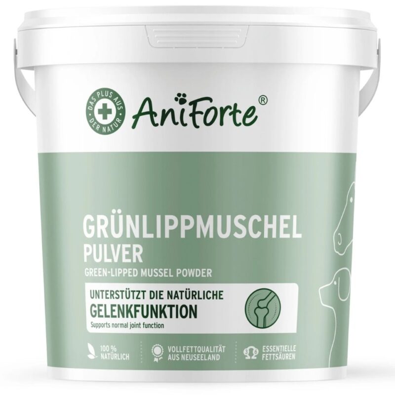 Grünlippmuschel Pulver 1kg AniForte Grünlippmuschel Pulver 1 kg