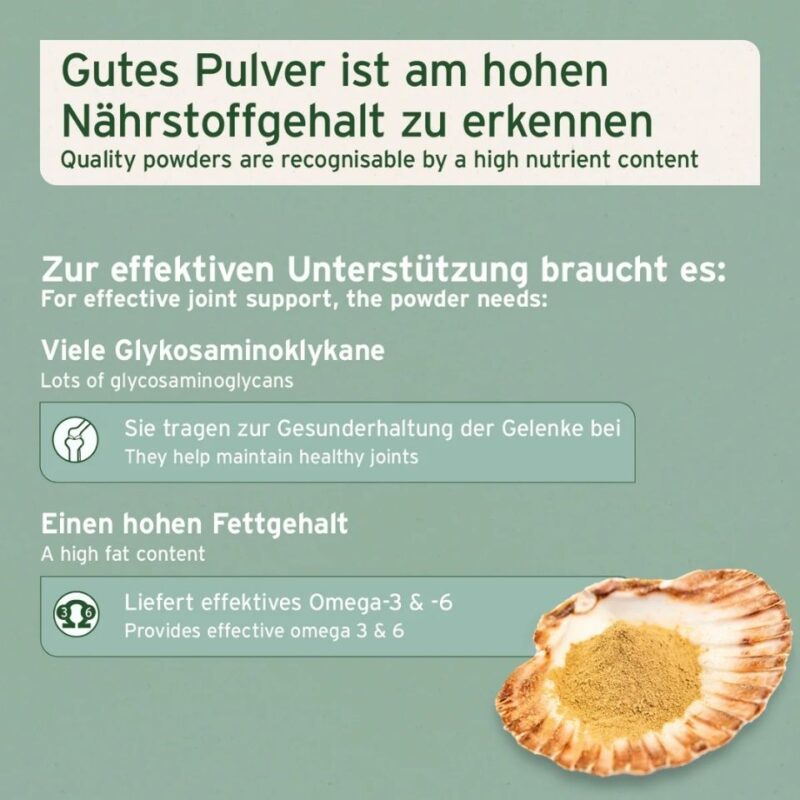 Grünlippmuschel Pulver 2 AniForte Grünlippmuschel Pulver 1 kg