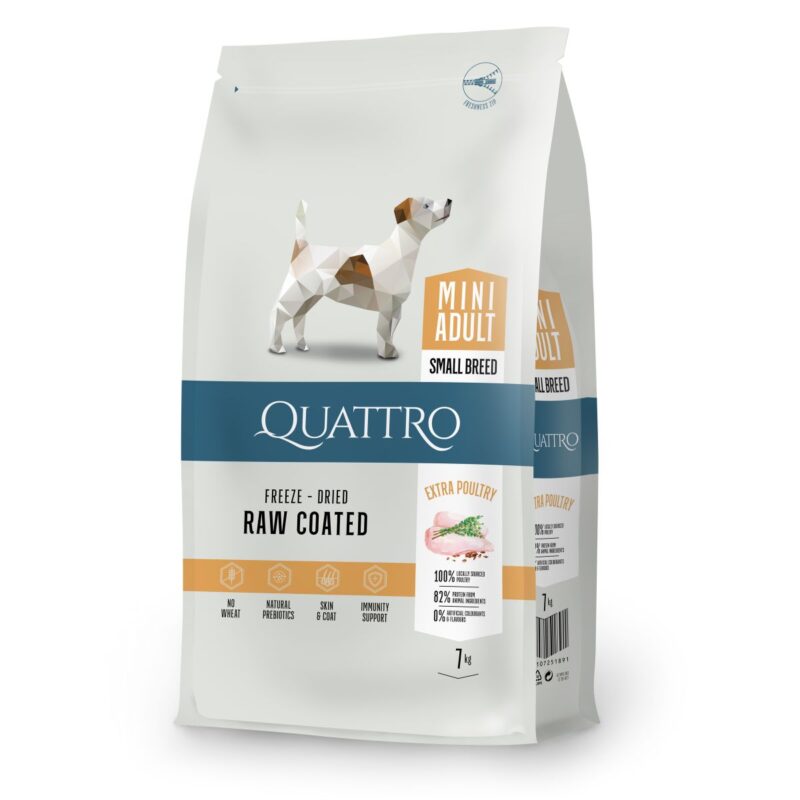 QUATTRO Extra geflugel Kleine Rasse 7kg QUATTRO Trockenfutter Extra Geflügel Kleine Rassen Adult