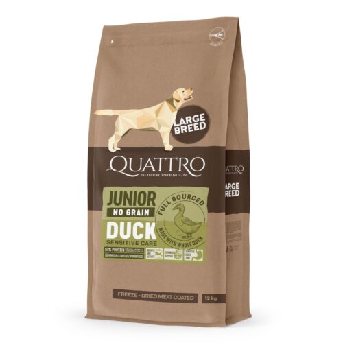 QUATTRO NG LB JUNIOR ENTE 12kg QUATTRO Trockenfutter Ente Große Rassen Junior