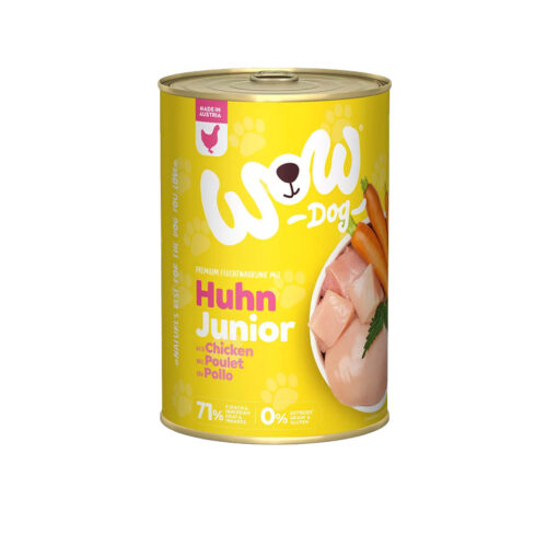 WOW Hundenassfutter Junior Huhn